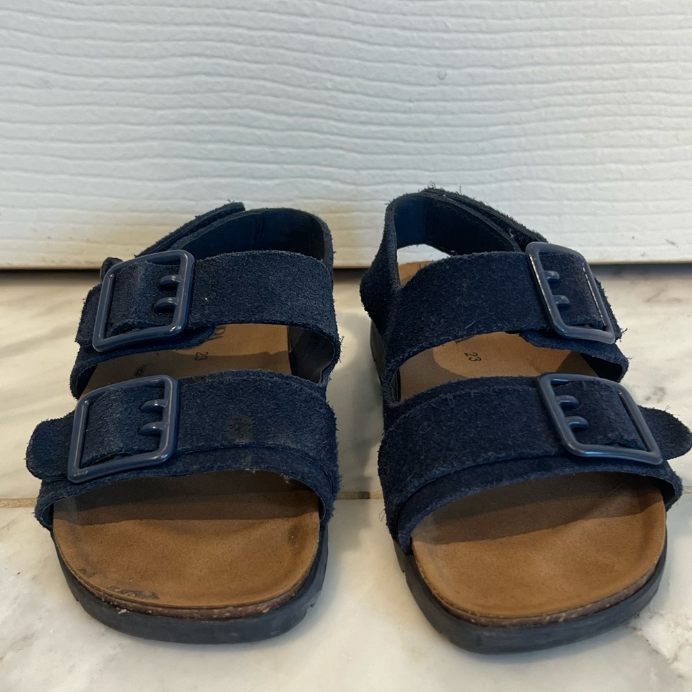 Baby Zara Sandals, toddler boys size 23, navy